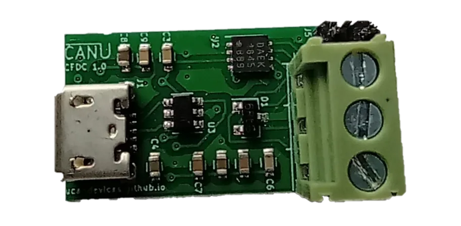 CFUC USB CAN FD Converter PCB top view