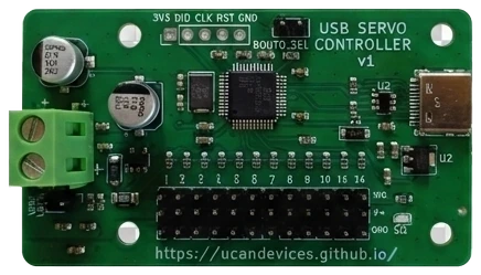 USB Servo Controller - 12 channel USB-C servo driver board