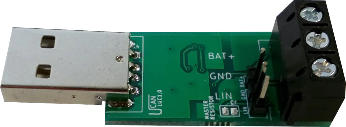 USB LIN Converter - LIN 2.1 master, slave and bus monitor USB dongle